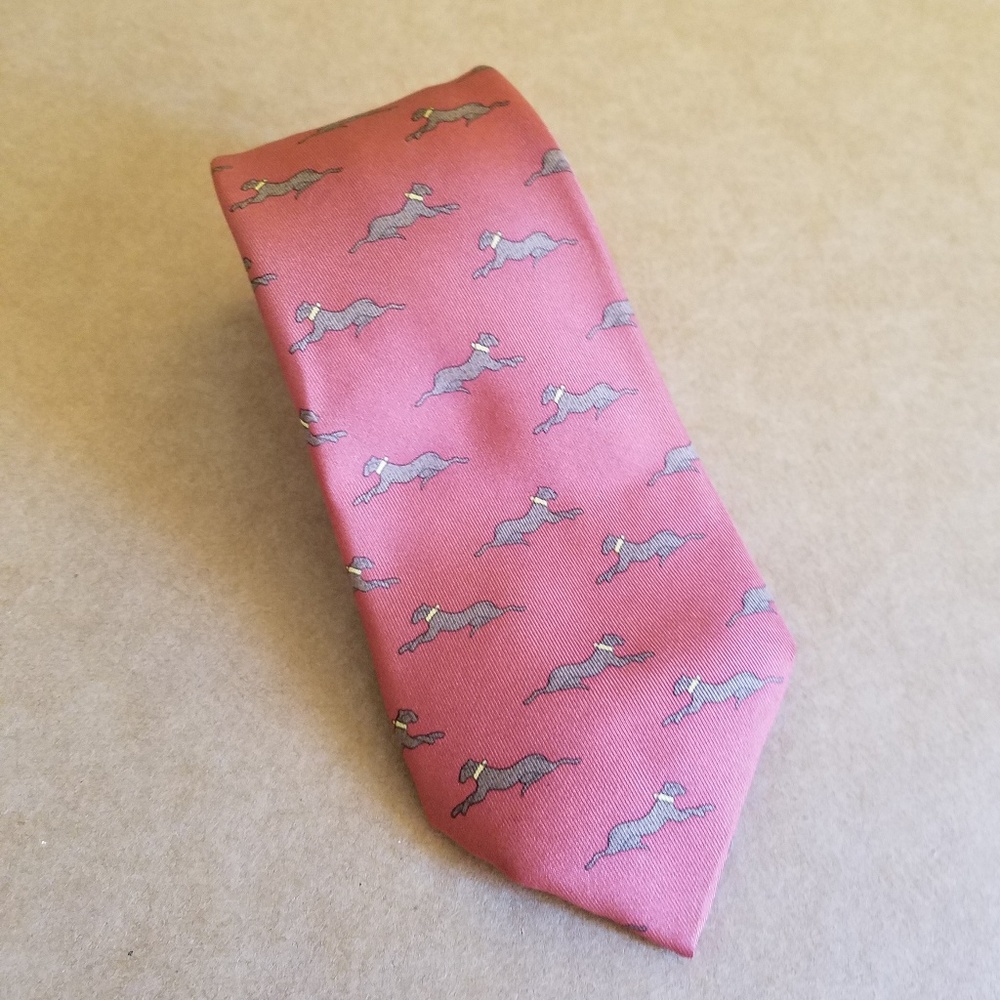HERMES VTG Silk Men's Tie - RARE Cheetah Pattern